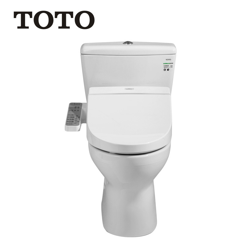 TOTO 喷射虹吸式节水坐便器分体马桶智能卫洗丽C300E1B+TCF345CS 座便器马桶配缓冲智能盖套餐 300MM