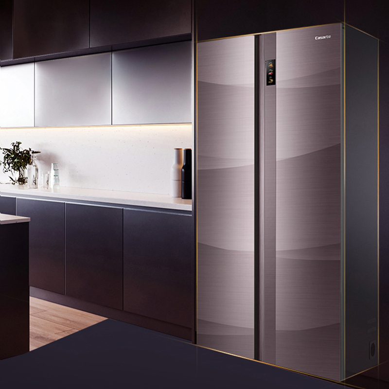 bcd-600wtcpu1对开门冰箱 双系统风冷无霜家用嵌入式双开门冰箱 智能