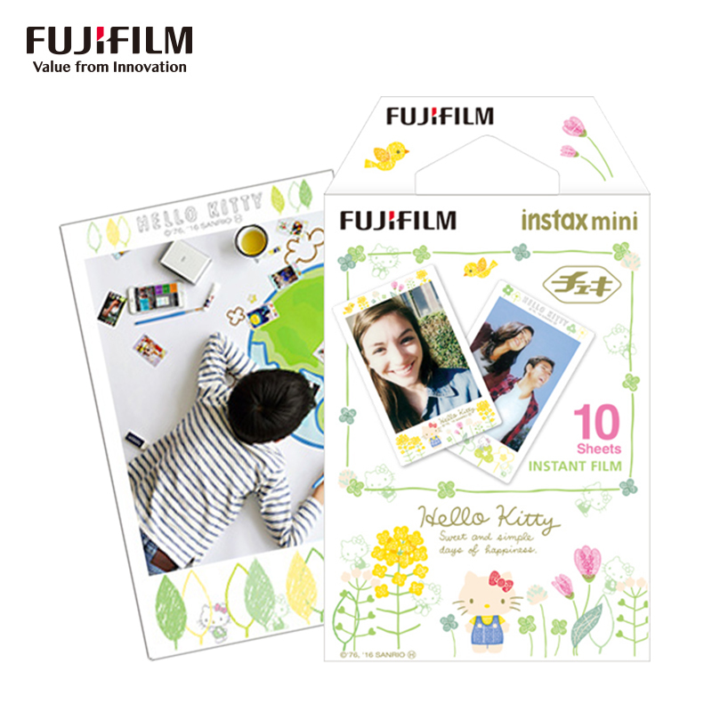 富士(FUJIFILM)INSTAX拍立得相纸mini7c/9/25/90/70 新版Kitty手绘Q版快显胶片10张