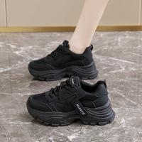 La Chessiers老爹鞋女鞋春秋新款网面透气厚底百搭低帮鞋休闲运动休闲鞋