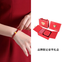 鑫铂尼足金999在逃公主蝴蝶结手链女天然淡水珍珠手串硬金转运珠饰品情人节圣诞新年送朋友妈妈老婆