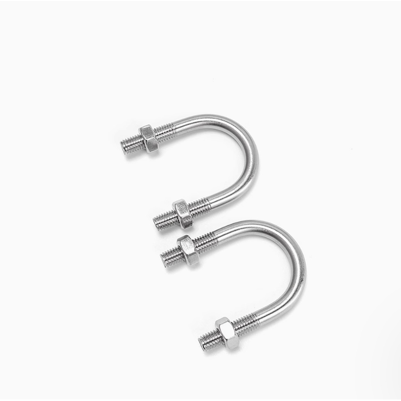 兴酉 不锈钢U形螺丝U型卡螺栓固定管卡夹箍 M12*377 套高清大图