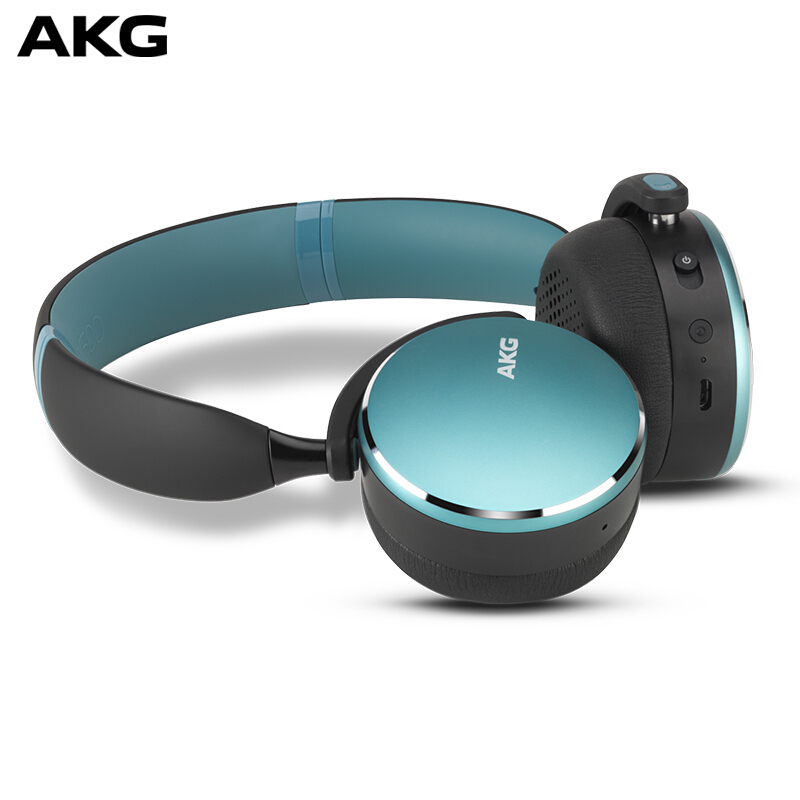 爱科技(AKG) Y500 WIRELESS无线蓝牙耳机 头戴式游戏耳机 手机通用 环境感知可通话 海洋绿