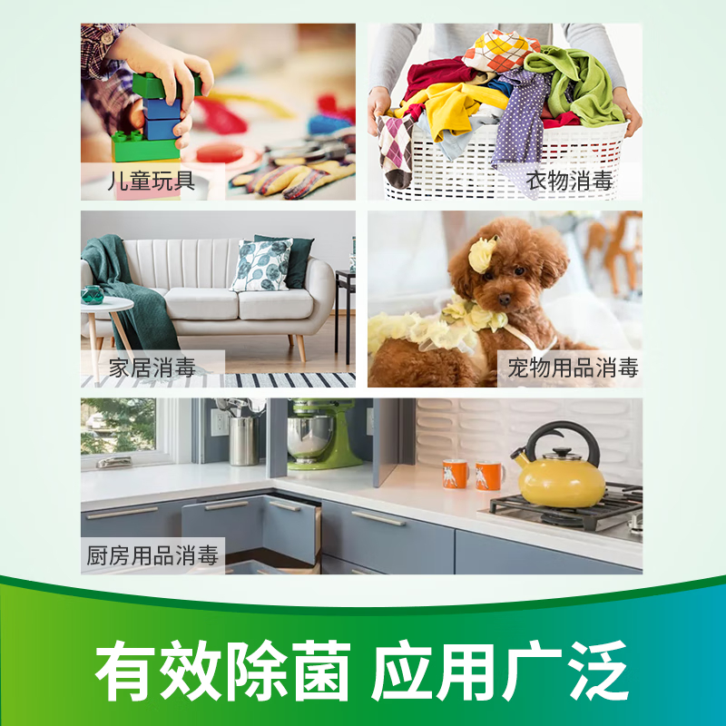 净安 季铵盐消毒液 室内地板杀菌宠物环境消毒 1L/瓶 两瓶装高清大图