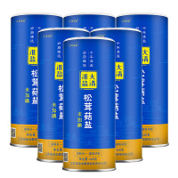 大清淮盐松茸菇盐食用盐468gx6罐无碘盐未加碘盐不含碘盐家用食盐