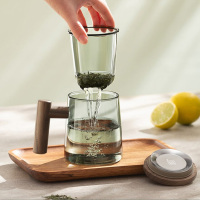 苏泊尔玻璃茶道杯440ml高硼硅玻璃茶道杯茶水分离KCG44AB10