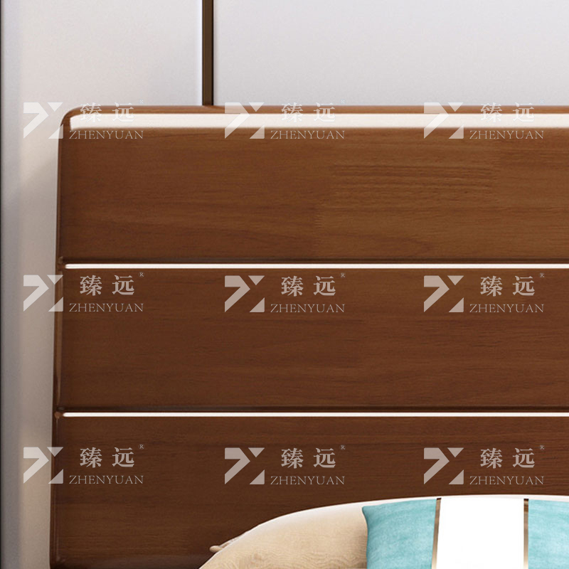 臻远 ZY4031127 实木床宿舍家具1.8米双人床含一个床头柜