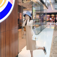 毛衣裙子女宽松韩版2019秋冬新款显瘦百搭chic外穿打底针织连衣裙儿童全套武器真人