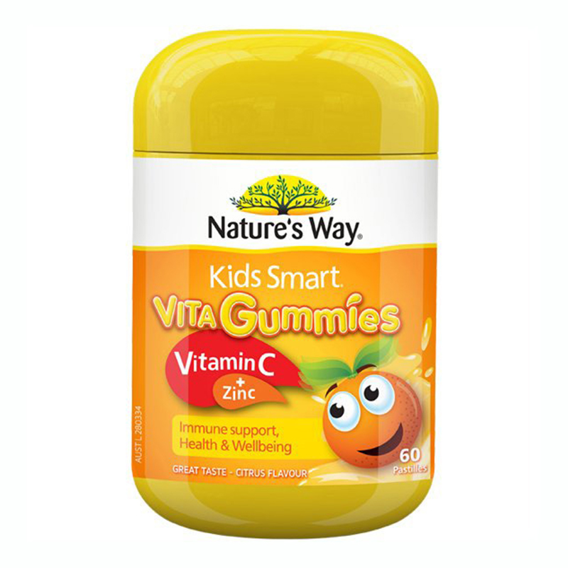 佳思敏(Nature’s Way)儿童维生素C+锌软糖60粒/瓶装原装进口 适合2岁以上宝宝新旧包装随机发