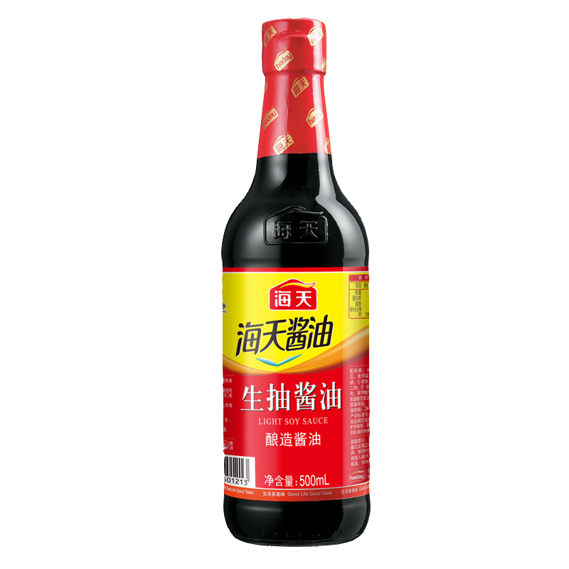 海天生抽酱油500mlx2+一品鲜蚝油715g 生抽蚝油组合套装 家用炒菜焖煮凉拌调味品