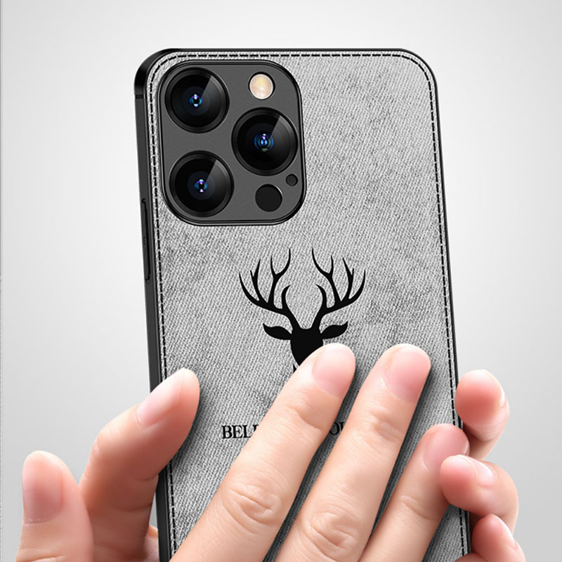 可波 【壳+膜】苹果13pro手机壳硅胶iPhone13promax保护套11全包12mini布纹pro磨砂max防摔高清大图