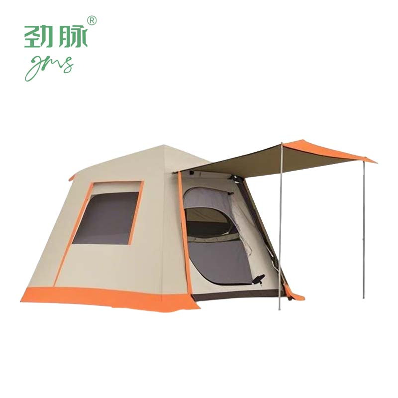 劲脉 户外自动帐篷 米白色-240*240*180CM 顶高清大图