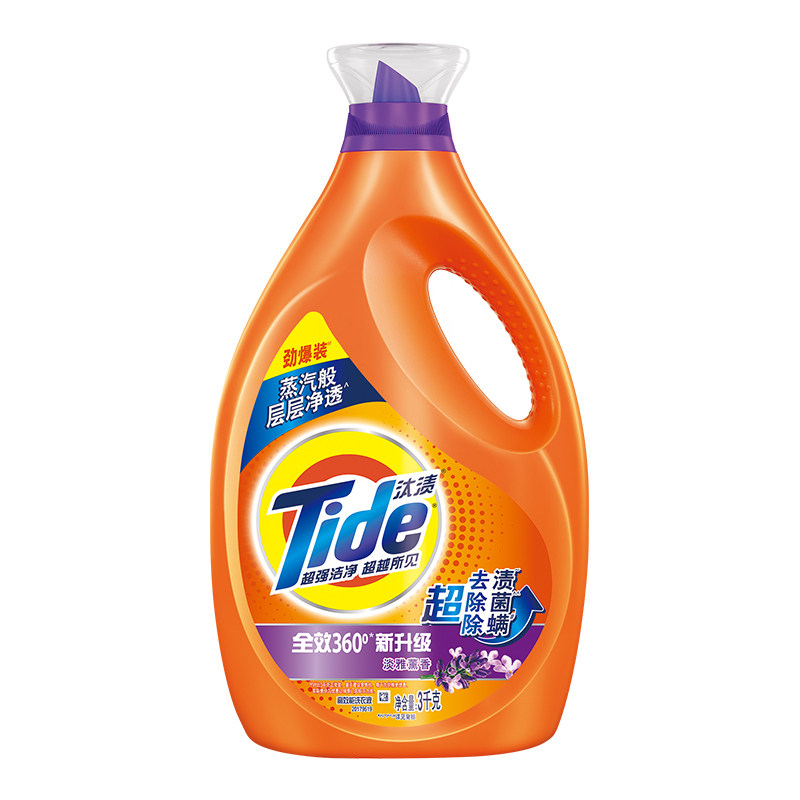 汰渍(TIDE) 3KG 洗衣液 淡雅熏香 瓶