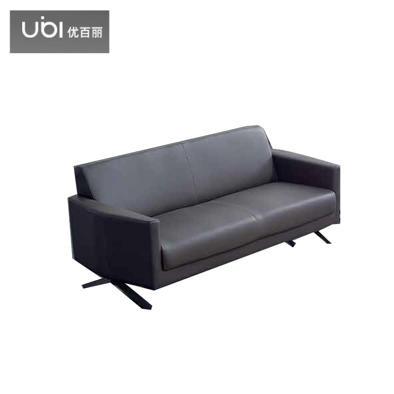 优百丽 F-683 办公室沙发 办公家具 会客接待 现代简约家具 颜色尺寸可定制 三人位（西皮）