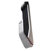 三星(SAMSUNG)指纹锁 SHS-P718 家用防盗门智能/指纹/密码/钥匙智能门锁 (银色)