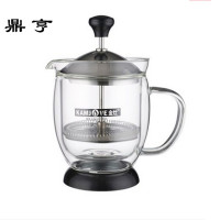 鼎亨茶道杯飘逸杯泡茶壶耐热玻璃茶具过滤花茶双层滤杯