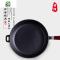 手工加厚生铁锅平底炒锅铸铁锅煎锅不粘锅健康养生无化学涂层 FENGHOU 直径28cm平底锅(无盖)+木铲