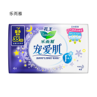 乐而雅 35cm*4宠爱肌丝薄超长夜用护翼型卫生巾