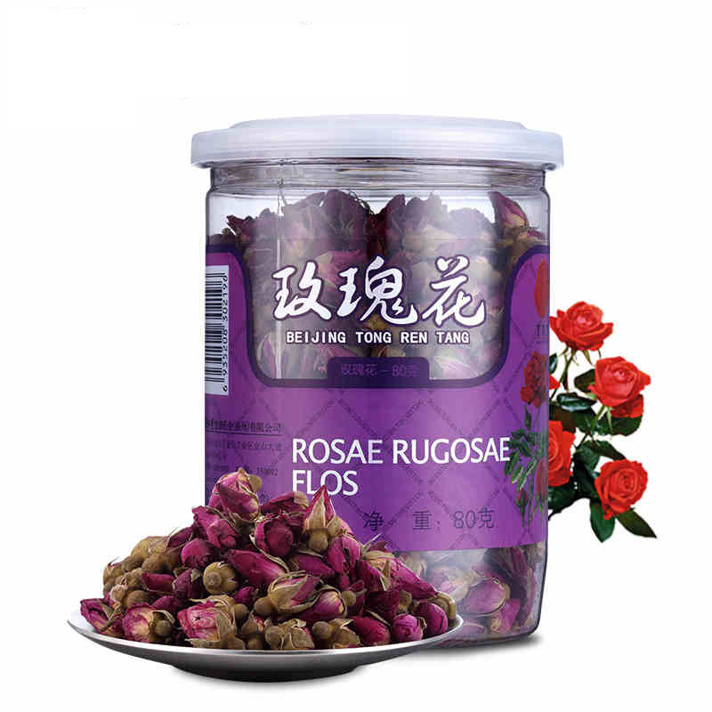 同仁堂玫瑰花茶80g/瓶