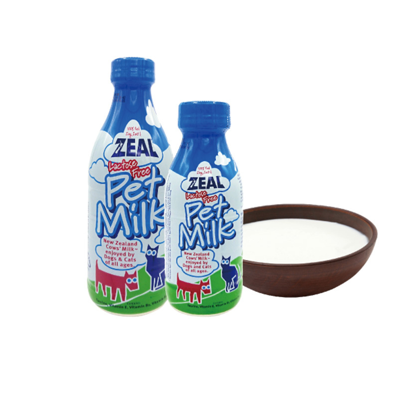 新西兰原装进口ZEAL真致宠物猫狗牛奶宠物零食零糖全脂牛乳380ml