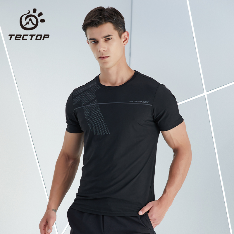 探拓 Tectop 运动速干t恤男士21夏季新款健身服短款冰丝薄款透气运动t恤报价 参数 图片 视频 怎么样 问答 苏宁易购