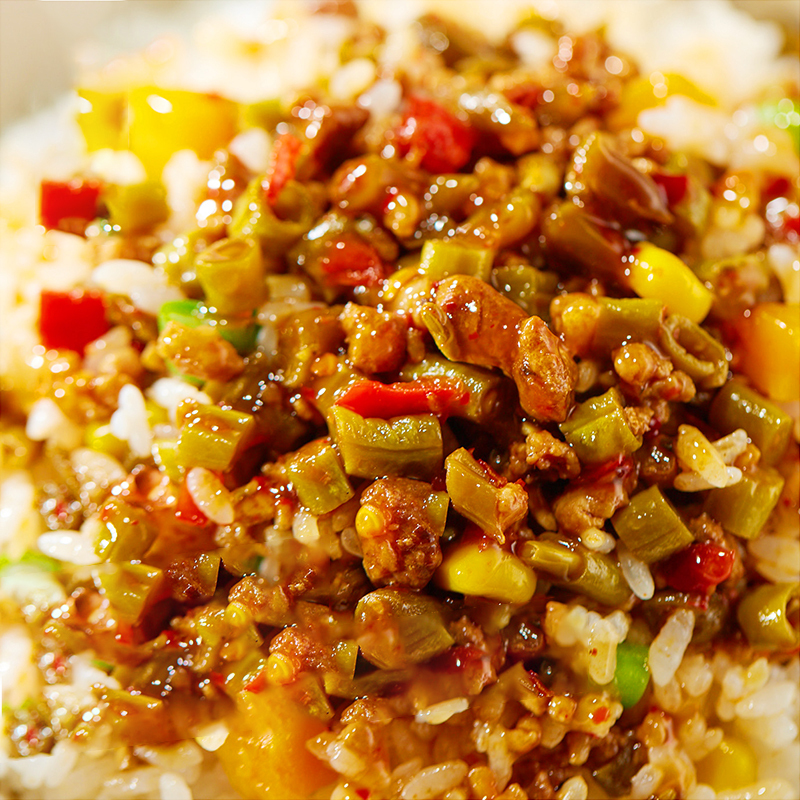 海底捞拌饭海底捞酸豆角肉末干拌饭142g海底捞泡饭冲泡饭米饭海底捞自