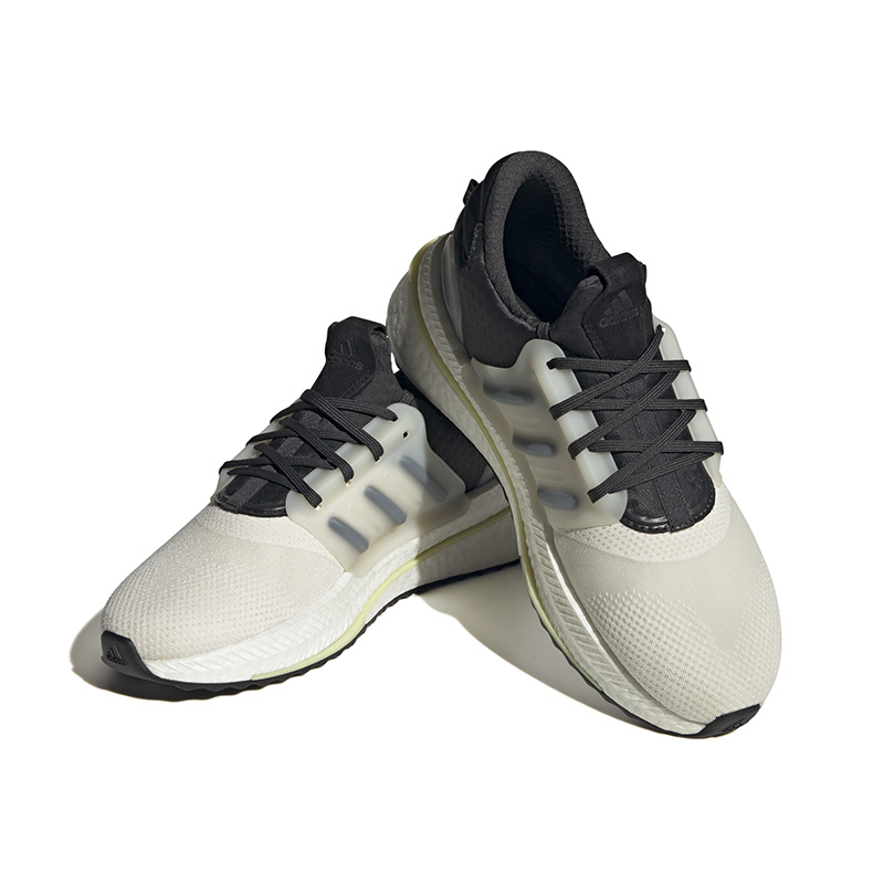 adidas 防滑减震耐磨 低帮 跑步鞋 男款 黑白灰 HP3132