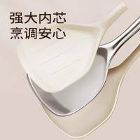 王麻子硅胶锅铲不粘锅专用耐高温食品级炒菜铲子汤勺家用套装正品L7163