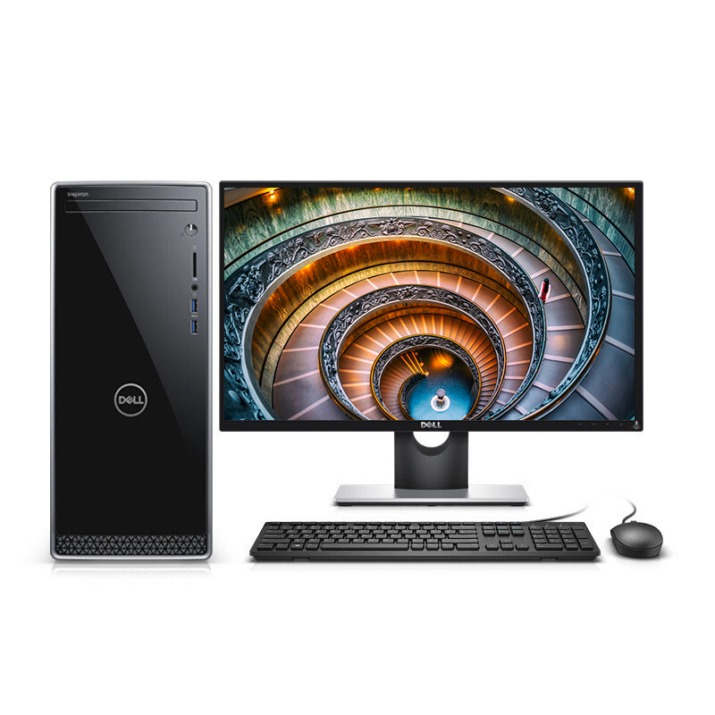 戴尔（DELL）灵越ins3470/3670 R1328S 21.5英寸商用家用办公主机台式机电脑整机 酷睿I3 4GB 1TB 无线WIFI 蓝牙 大机箱小机箱可选 备注