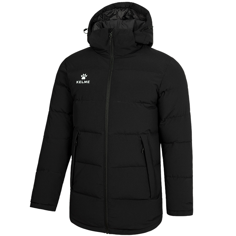 KELME/卡尔美2020冬季运动羽绒服男短款官方旗舰训练保暖连帽外套