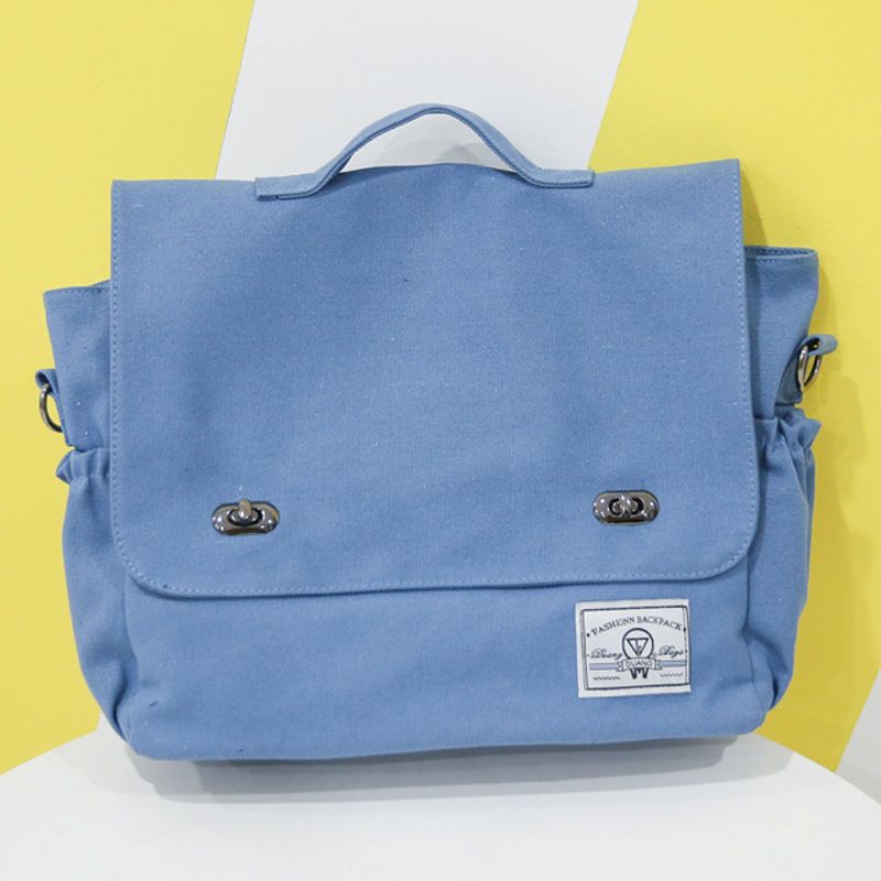 派尼美特斜挎书包帆布男包男挎包男士单肩包潮休闲学生邮差包ins斜跨