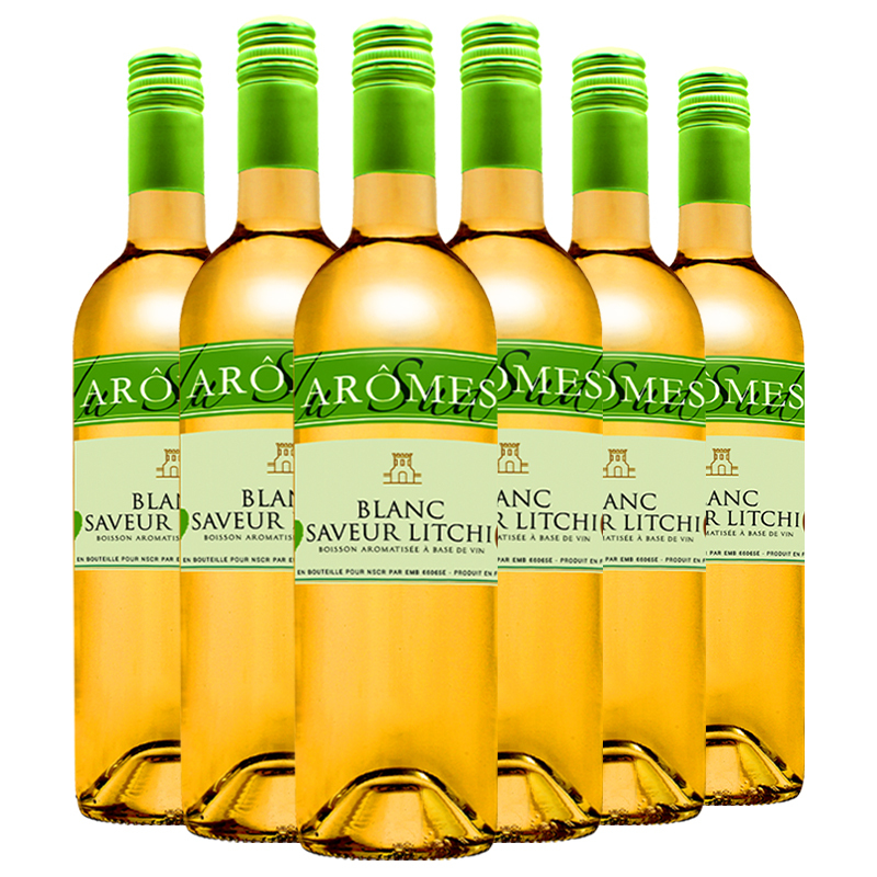 法国原瓶进口 奥莫斯荔枝味配制酒 Aromes blanc saveur litchi整箱装750ml*6