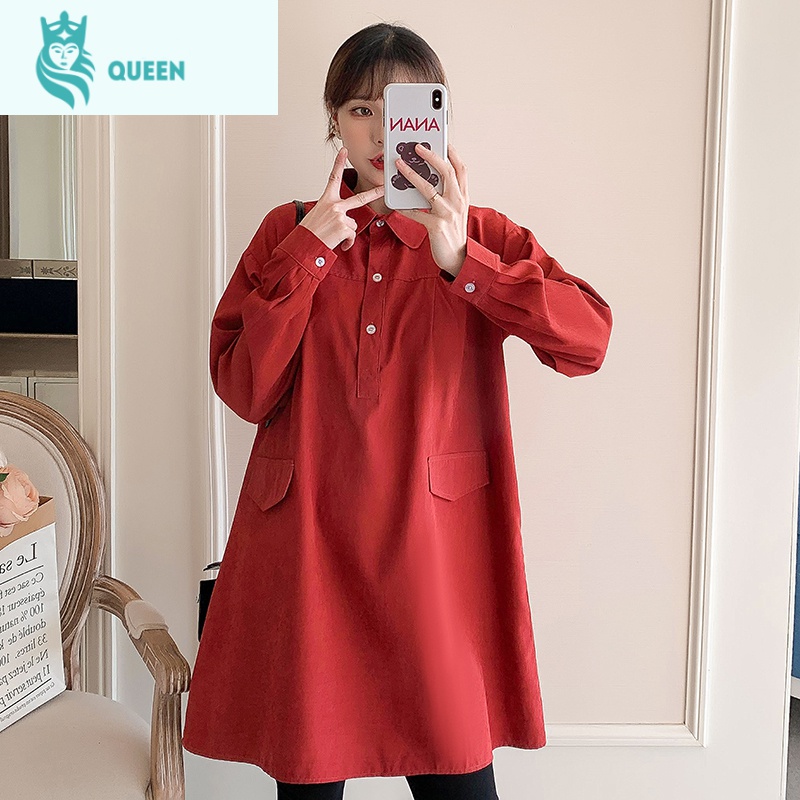 恋名媛孕妇秋装套装时尚款网红洋气条纹衬衫裙早秋潮辣妈个性孕妇