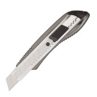 齐心 B2838 锌合金美工刀 18mm 银灰 (单位:把)