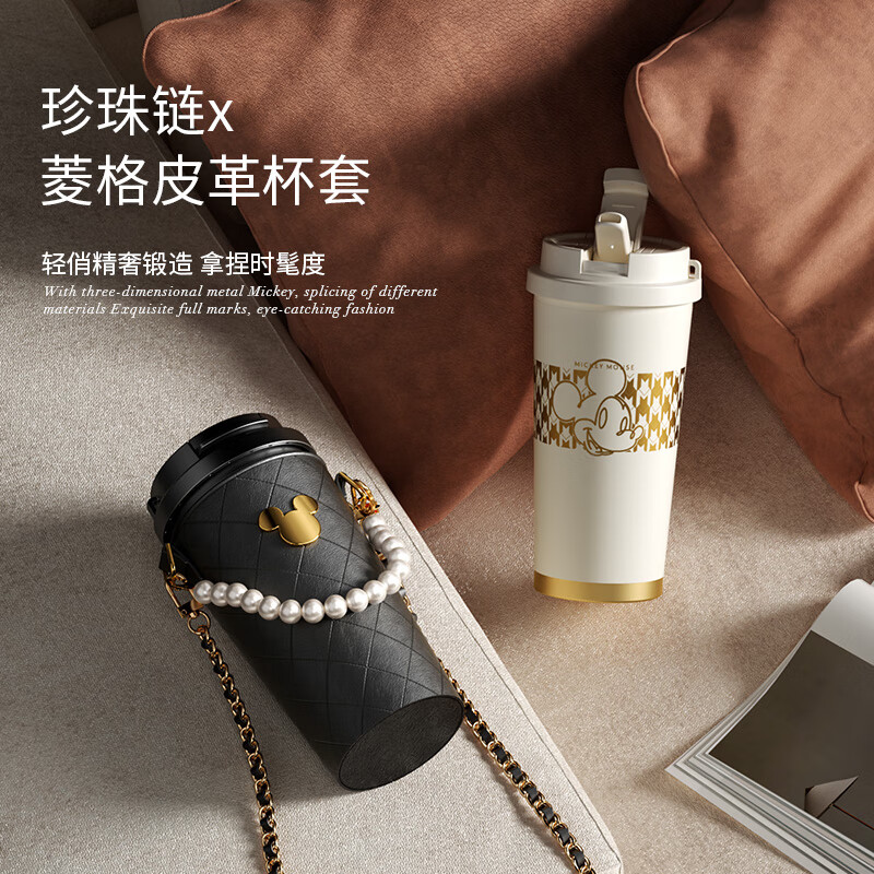 格沵 米奇系列闪耀咖啡杯GE-DS22AW-K12 黑奢金 500ml高清大图