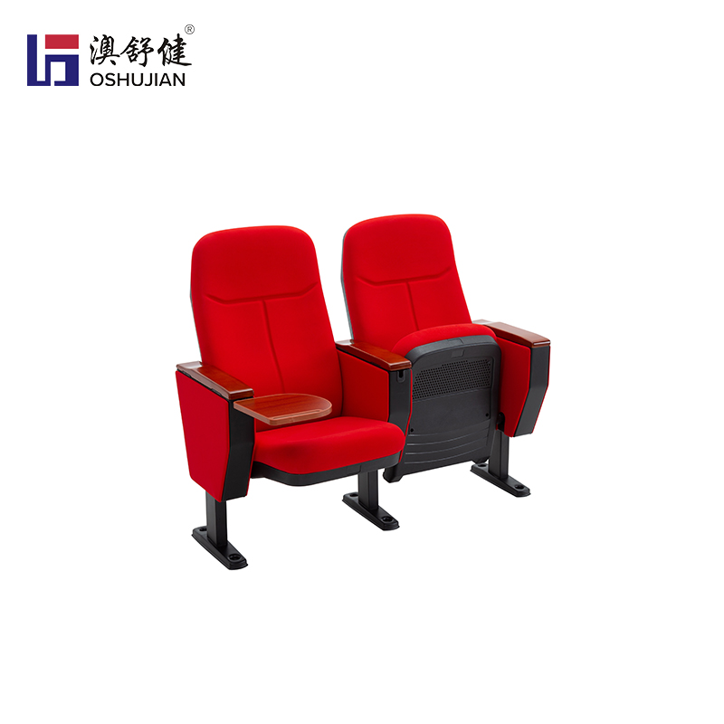 剧院椅阶梯报告厅礼堂椅会议室带写字板排椅电影院椅子 澳舒健 礼堂椅SJ6601张高清大图