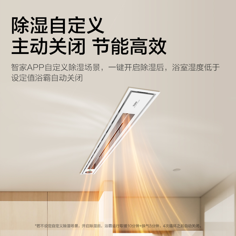 海尔AI恒暖线性浴霸L910U1等离子除菌2900W强效速暖高清大图