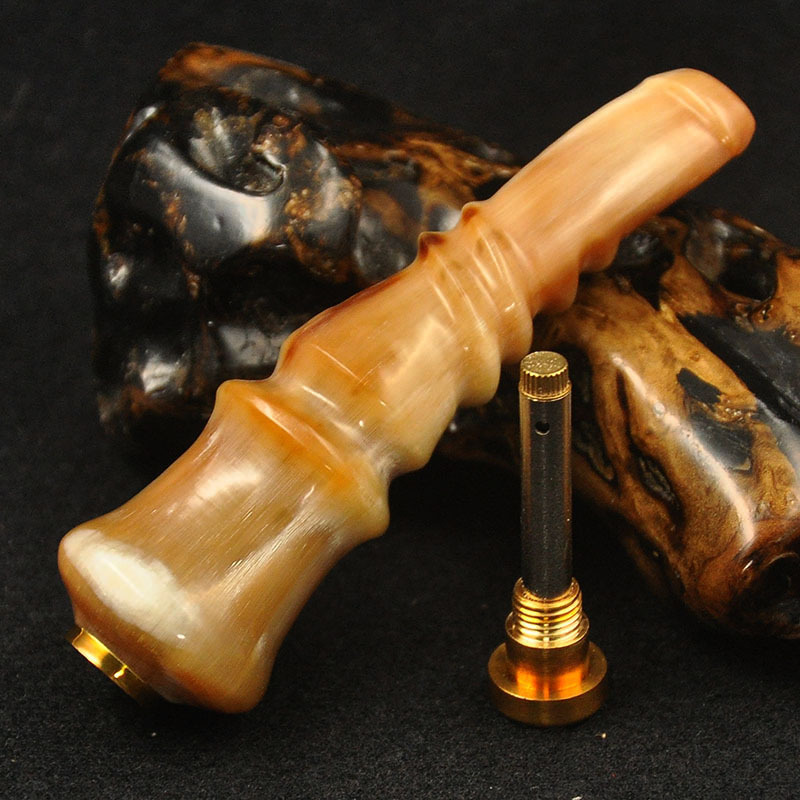 大将军大号螺旋型牛角烟嘴双重循环男女士礼品粗细烟两用烟具