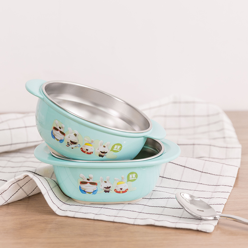 名创优品（miniso） 萌兔不锈钢儿童多用碗 可爱卡通吃饭汤碗其它/送儿童/礼品高清大图