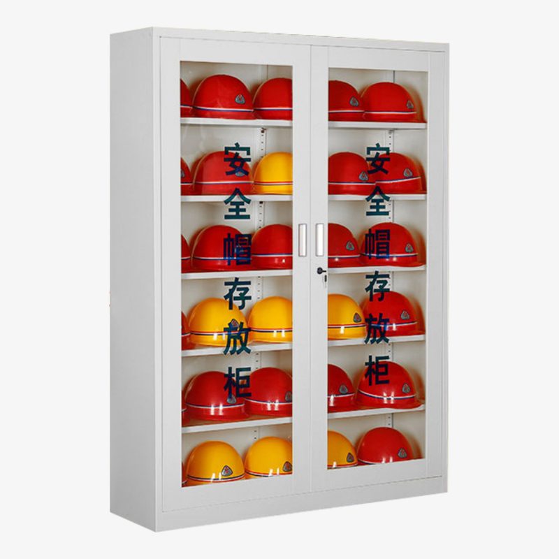 凌迪星白色30顶安全帽柜120*36*160cm台高清大图