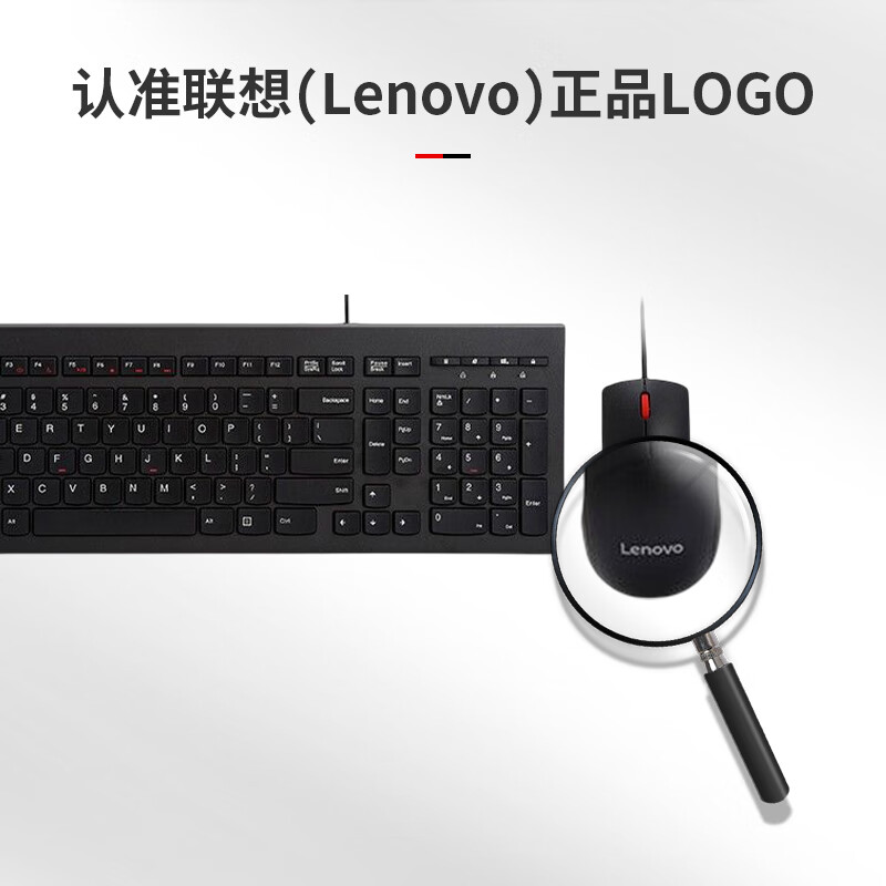 联想(Lenovo)有线键盘鼠标套装 办公鼠标键盘套装 M120Pro 有线键鼠套装