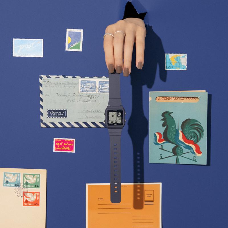 CASIO 卡西欧多功能男士石英手表LED照明防水运动休闲表高清大图