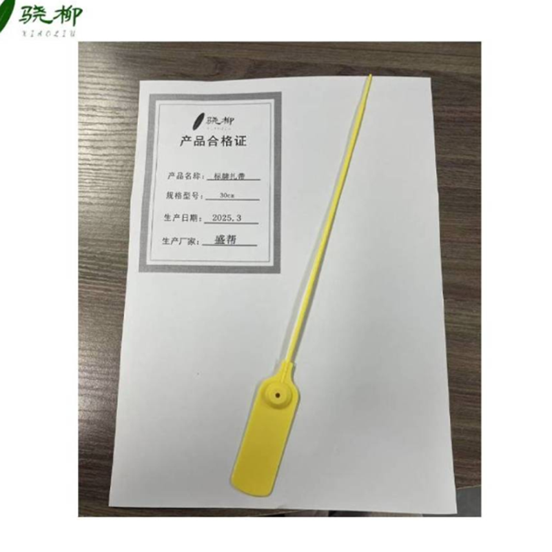 一次性塑料封条标牌扎带 物流封签施封锁 颜色可备注 30cm/扎高清大图