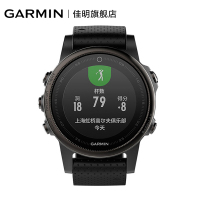 GARMIN 佳明飞耐时fenix5S 心率GPS登山游泳户外跑步运动手表100防水（5S中文蓝宝石黑色)