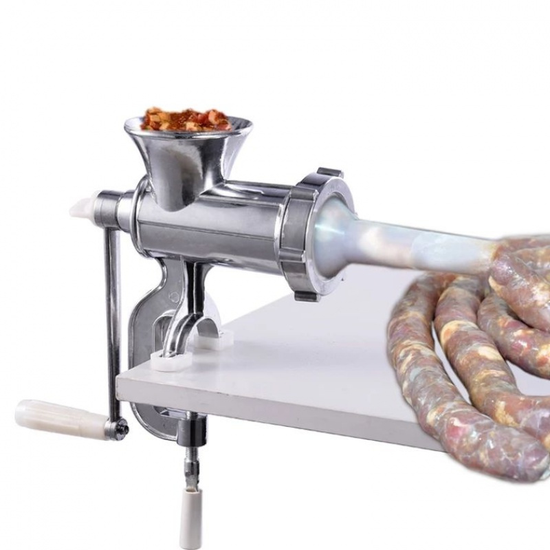 家用新款手动绞肉机灌香肠机碎肉机绞辣椒酱装腊肠机器绞馅机 敬平 12