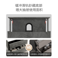 JOMOO九牧卫浴浴室柜工业风强收纳双抽卫生间智能洗漱台洗脸盆洗手盆组合A2701