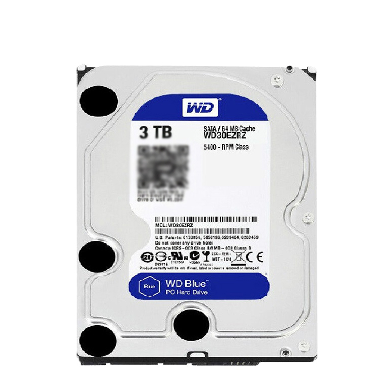 西部数据(WESTERN DIGITAL)蓝盘 3TB 5400转 64M SATA接口 台式组装机电脑机械硬盘高清大图