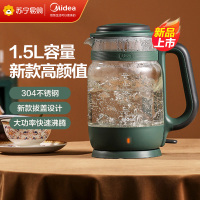 美的(Midea)电热水壶智能显温烧水壶恒温保温一体家用全自动断电不锈钢壶屏显可视电水壶SH15X303