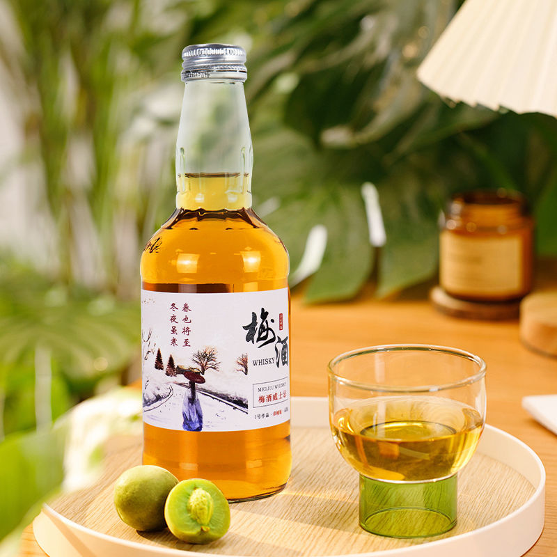 若白师兄15度梅酒威士忌330ml*1瓶青梅果酒单瓶试饮女士低度甜酒高清大图