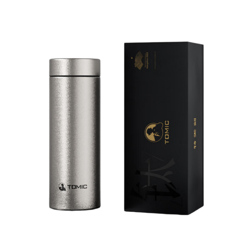 特美刻 TW60165Ti11 纯钛保温杯 男大容量养生泡茶杯便携户外车载杯水杯 七夕情人节礼物